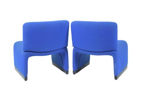 AFTER MODELS BY GIANCARLO PIRETTI. PAIR OF LOUNGE CHAIRS FO