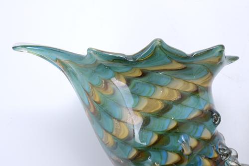 PAIR OF NAUTILUS IN MURANO GLASS.