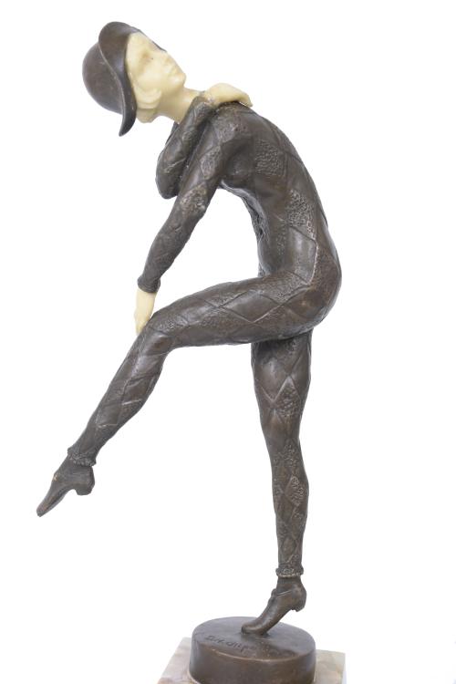 "COLOMINA" FIGURE, AFTER MODELS BY D. H. CHIPARUS.