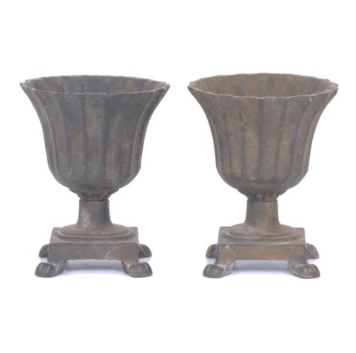 TWO MEDICI GOBLETS IN IRON.