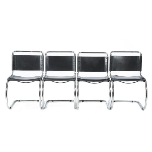 403-LUDWIG MIES VAN DER ROHE (1886-1969) FOUR MODEL S533 CHAIRS.