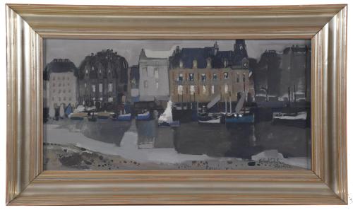 RAFAEL GRIERA (1934-2018).  "VIEW OF TROUVILLE".