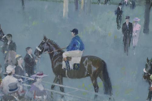 RICARD ARENYS GALDON (1914-1977). "CARRERA DE CABALLOS".