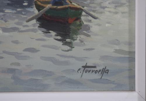 EZEQUIEL TORROELLA (1921-1998).  "PUERTO DE PALAMÓS"