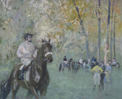 RICARD ARENYS GALDON (1914-1977). "CARRERA CABALLOS".