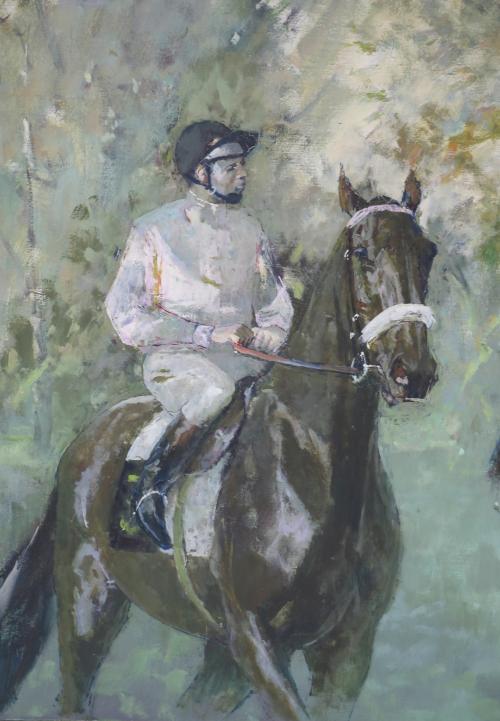 RICARD ARENYS GALDON (1914-1977). "CARRERA CABALLOS".