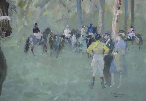 RICARD ARENYS GALDON (1914-1977). "CARRERA CABALLOS".