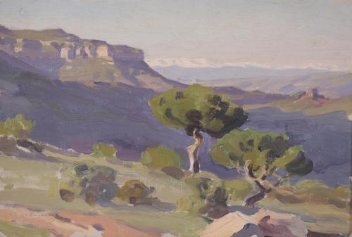 714-DIONÍS BAIXERAS (1862-1943). "PAISAJE".