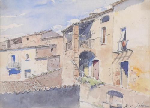 DOMINGO SOLER GILI (1871-1951). "CASAS DE PUEBLO".