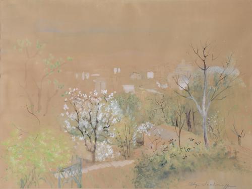 OLGA SACHAROFF (1889-1967) "PAISAJE".