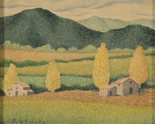 763-LLUÍS PUIG BARELLA (1894-1984). "PAISAJE", 1956.