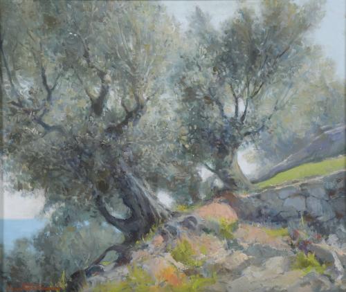 JOSÉ VENTOSA DOMÉNECH (1897-1982). "OLIVOS", Soller, Mallorca.