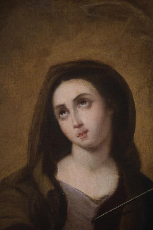 18TH CENTURY, SPANISH SCHOOL. "OUR LADY OF SORROWS".