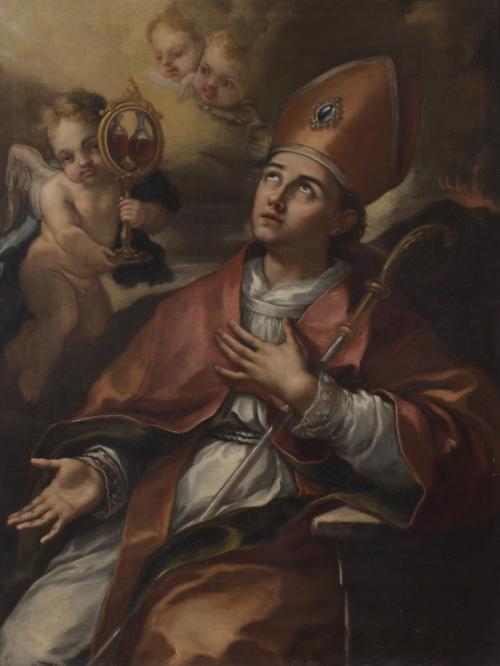 18TH CENTURY NEAPOLITAN SCHOOL. "SAINT GENNARO".