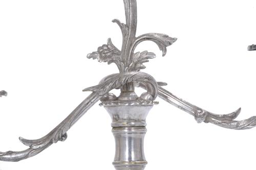 PAIR OF CANDELABRA AFTER MODELS BY CHRISTOFLE.