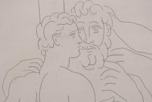 PABLO PICASSO (1881-1973). SUITE VOLLARD, "DEUX HOMMES SCUL