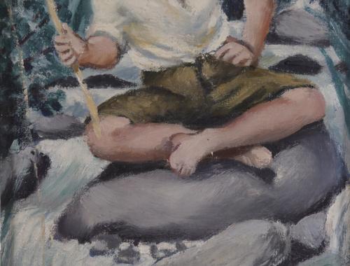 JOSÉ MARÍA DE TOGORES (1893-1970). "NIÑO PESCADOR".