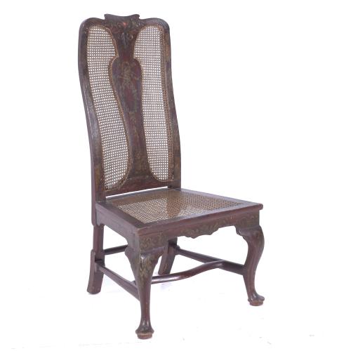 PORTUGUESE JOAO VI CHAIR, AFTER ENGLISH MODELS FOR EXPORT. LATE 18TH CENTURY. 