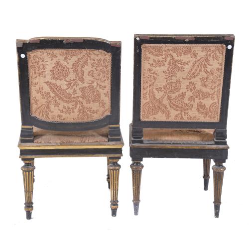 TWO CHARLES IV CHAIRS, LATE 18TH CENTURY AND EARLY 20TH CEN