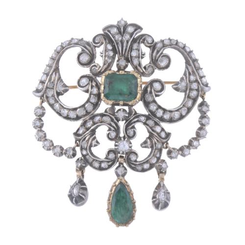 SPANISH BROOCH, 18TH CENTURY.