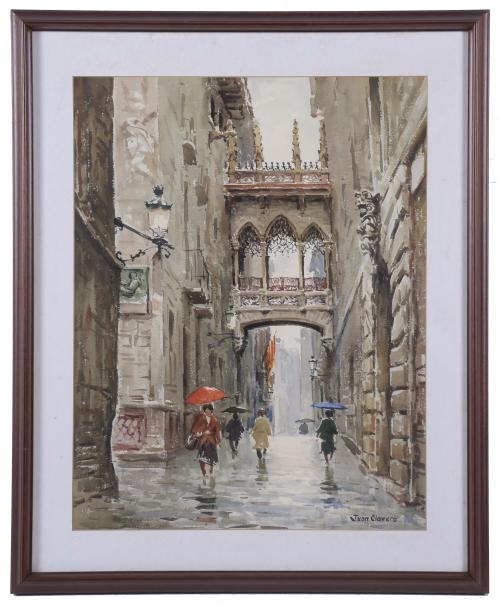 JUAN CLAVERO (1927).  "CARRER BISBE".