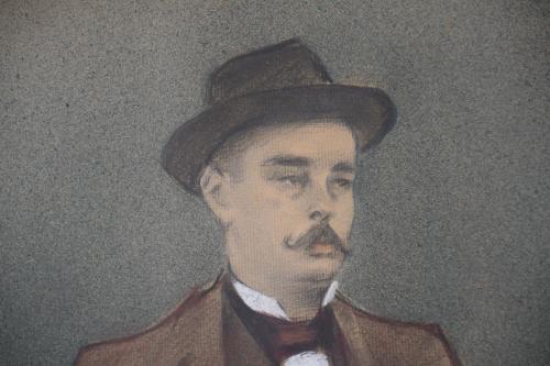 RAMÓN CASAS Y CARBO (1866-1932). "RETRATO DE JOAN PONS MOLI