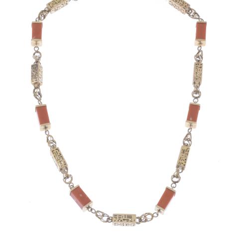 CORAL LONG NECKLACE