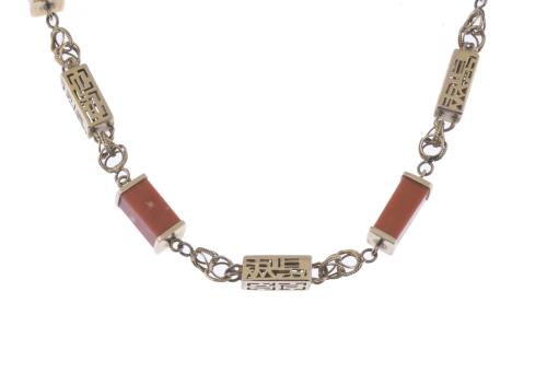 CORAL LONG NECKLACE