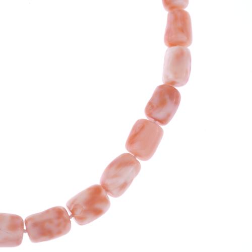 ANGEL SKIN CORAL BEADS NECKLACE.