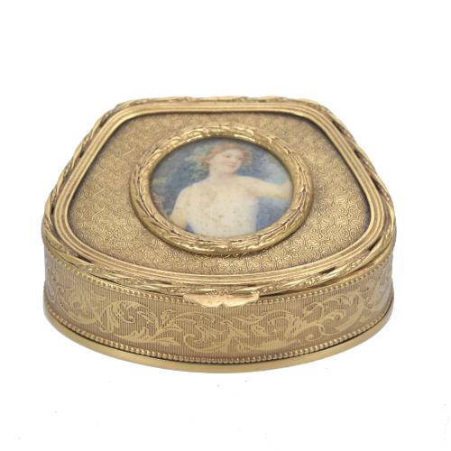 455-SMALL FRENCH NAPOLEON III BOX, CIRCA 1880