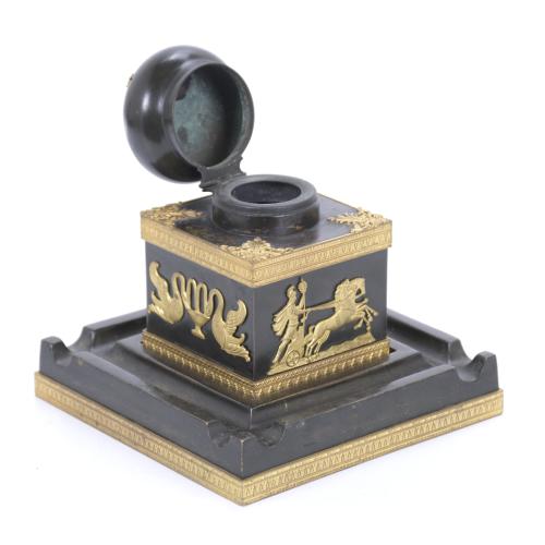 AFTER THOMIR&#39;S MODEL. FRENCH EMPIRE INKWELL, CIRCA 1800.