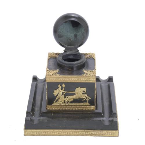 AFTER THOMIR&#39;S MODEL. FRENCH EMPIRE INKWELL, CIRCA 1800.