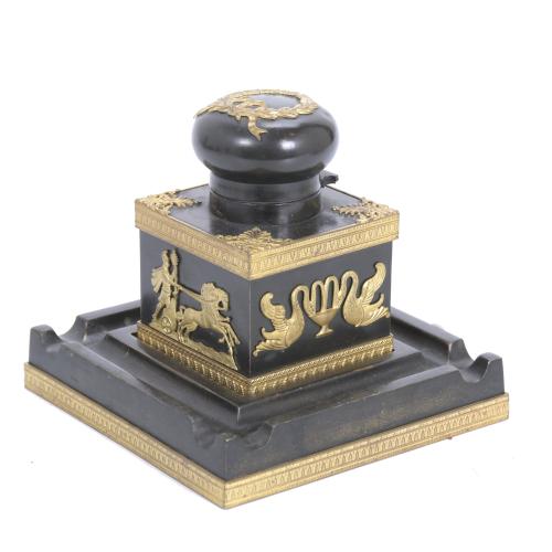 AFTER THOMIR&#39;S MODEL. FRENCH EMPIRE INKWELL, CIRCA 1800.