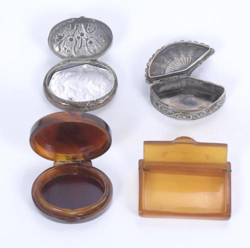 FOUR ASSORTED PILLBOXES