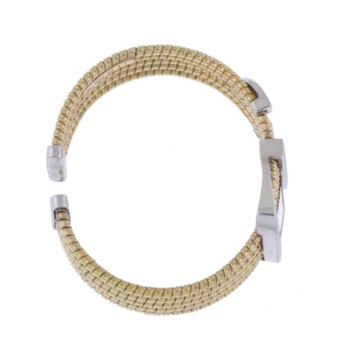 DIAMONDS BANGLE BRACELET IN THE SHAPE OF A BELT.