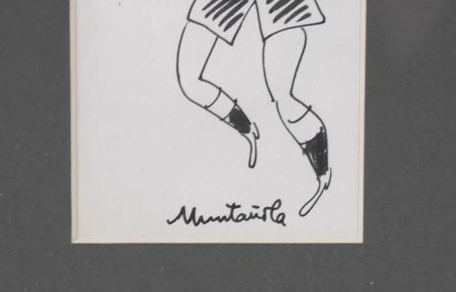 JOAQUIM MUNTAÑOLA  PUIG (1914-2012).  MEN&#39;S CARICATURES. 