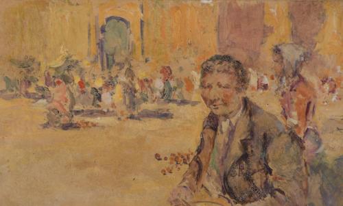 JOAQUIM MIR I TRINXET (1873-1940). "ORANGE SELLER".