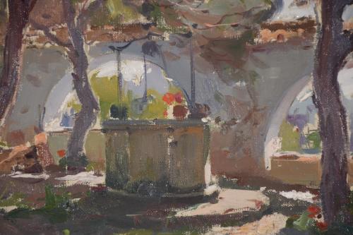 RAMON ROCA RICART (1917-2013). "PATIO CON ARCADAS".