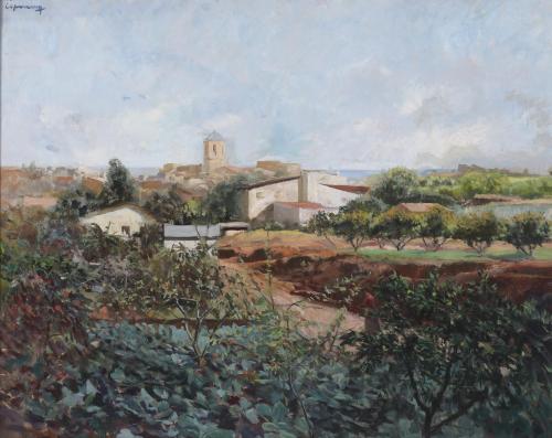 720-RAMON CAPMANY (1899-1992). "PUEBLO".