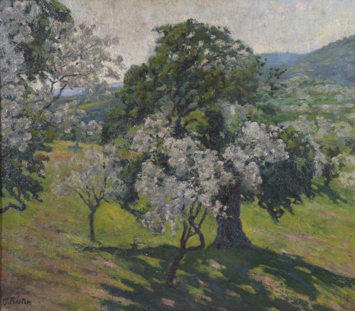 671-JUAN FUSTER BONNIN (1870-1945). "ÁRBOLES".