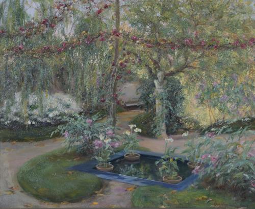 781-AGAPITO CASAS ABARCA (1874-1964). "GARDEN".