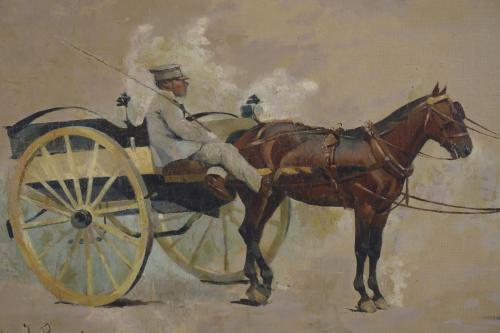 JOSEP CUSACHS I CUSACHS (1851-1908). "CARRIAGE", 1900. 