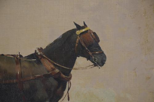 JOSEP CUSACHS I CUSACHS (1851-1908). "CARRIAGE", 1900. 