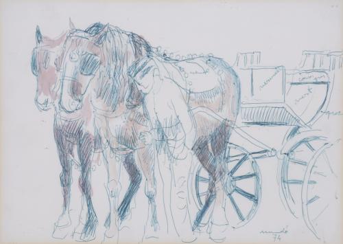 IGNASI MUNDÓ (1918-2012). "CART", 1974.