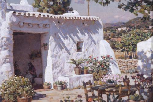 LUIS ZAFRILLA (20TH CENTURY).  "WHITE HOUSE", Ibiza.