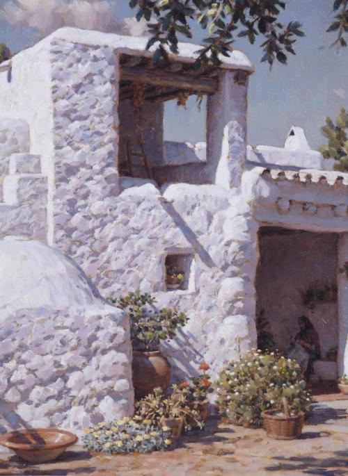 LUIS ZAFRILLA (20TH CENTURY).  "WHITE HOUSE", Ibiza.