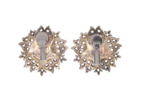 FRENCH BELLE ÉPOQUE EARRINGS. CIRCA 1895-1905