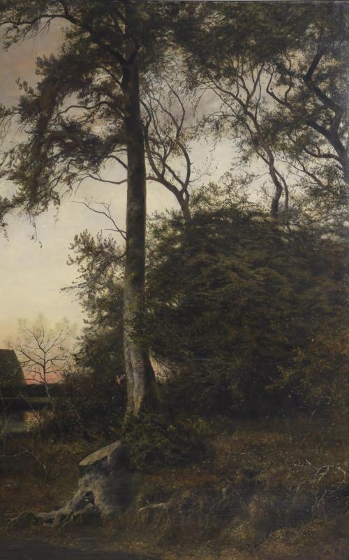 ATTRIB. TO JOHANNES HERMES (1842-1901).  "LANDSCAPE".