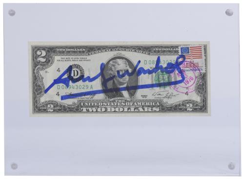 ATRIBUIDO A ANDREW WARHOL (1928-1987). BILLETE AMERICANO DE