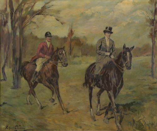 722-RAFAEL ESTRANY Y ROS (1884-1958). "CABALLOS".